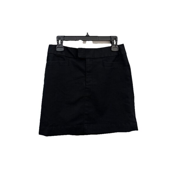 Banana Republic Stretch Mini Skirt Black Has Pockets Size 6 - Picture 1 of 9